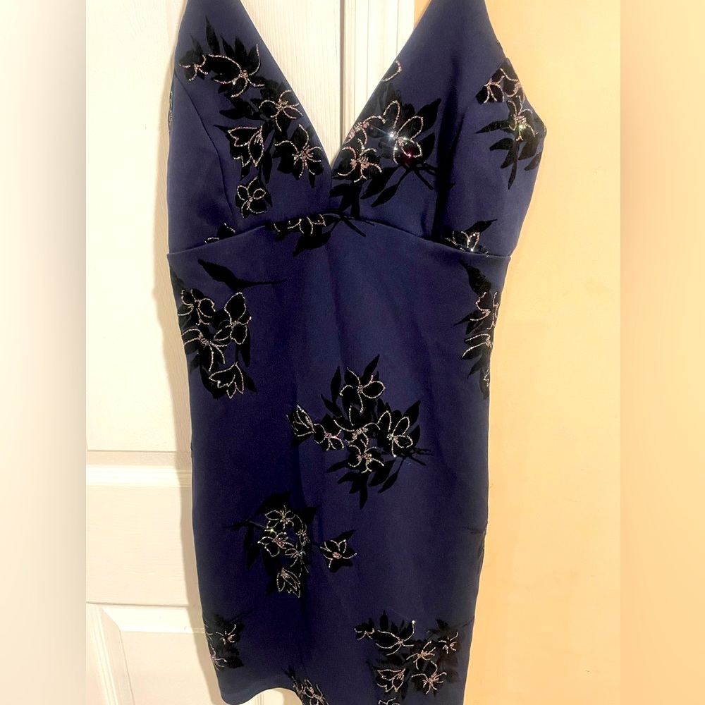 New with tags 90s sparkle flower dress size large